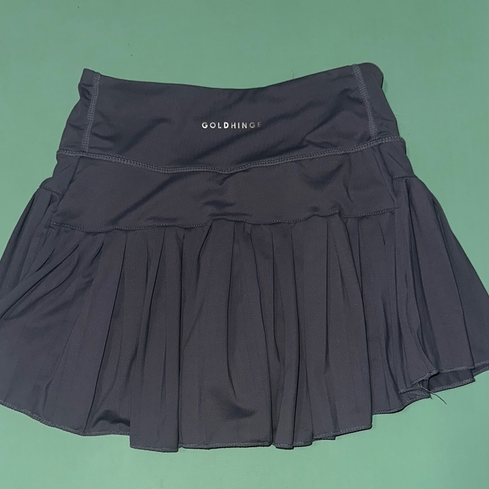 Black Mini Athletic Skater Skirt